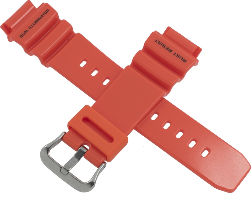 Casio watch strap for orange G-9100R-4 10311635