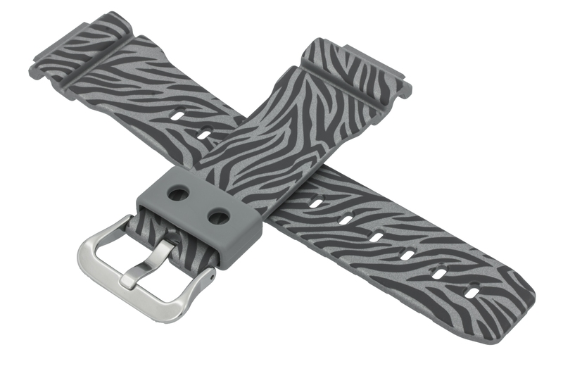 Casio watch strap for grey zebra DW-6900ZB-8V 10470539