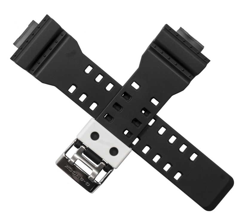 Casio watch strap for black/white GA-100BW-1A 10508122