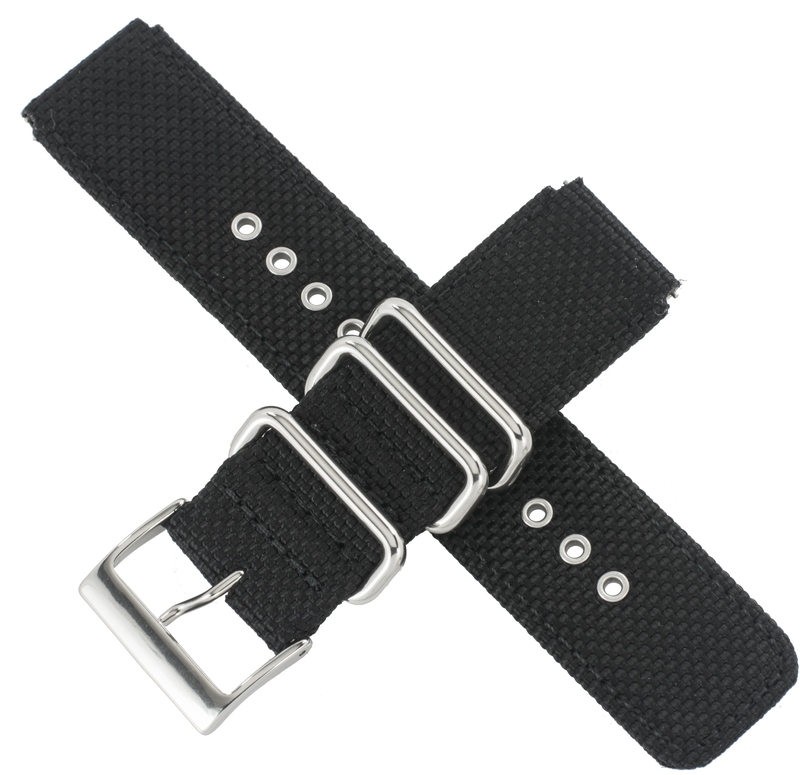 Casio watch strap for black textile GA-100BBN-1A 10549180