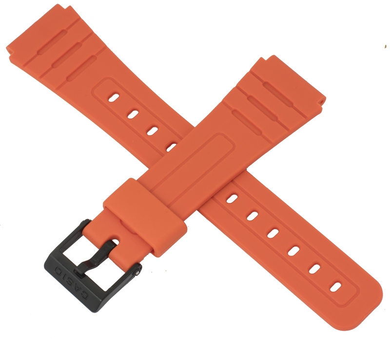 Casio watch strap for orange F-91WC-4A2 10361904