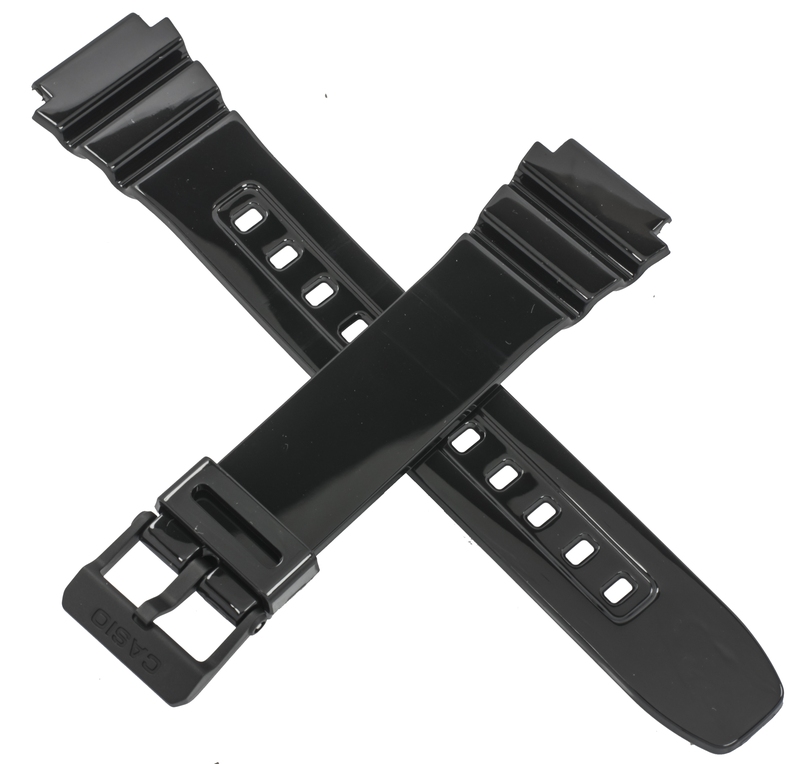 Casio watch strap for gloss black F-108WHC-1A 10409326