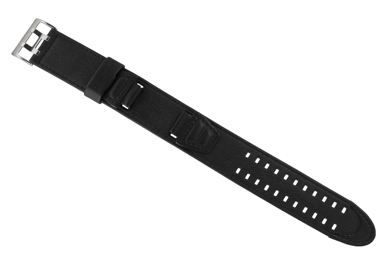 Casio watch strap for black leather AW-590BL-1AV 10303924