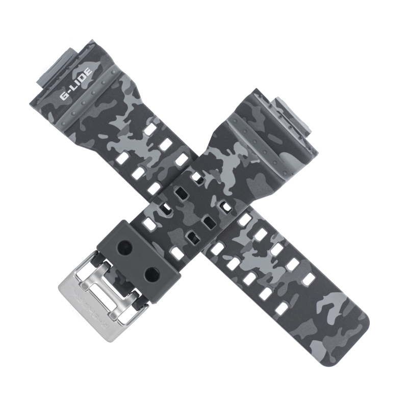 Casio watch strap for grey camouflage GLS-8900CM-8 10482509