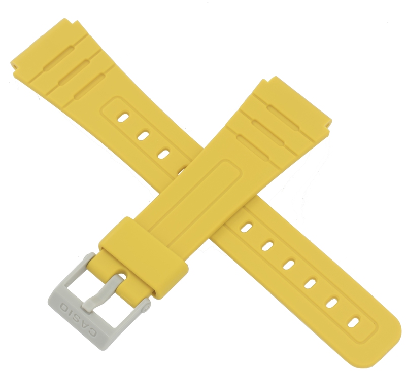 Casio watch strap for yellow F-91WC-9A 10361916