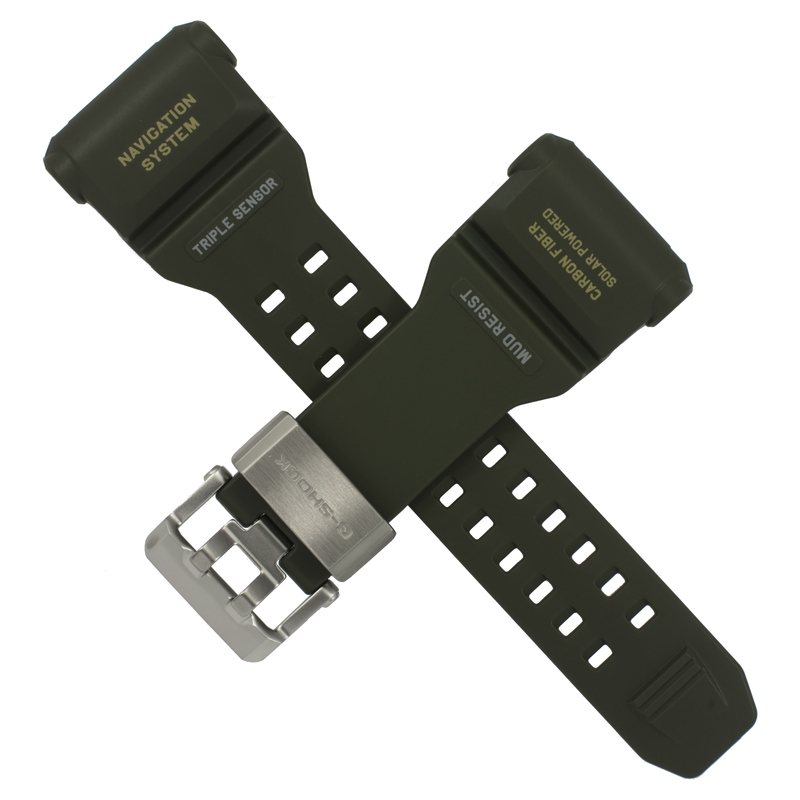 Casio watch strap for dark green GPR-B1000-1B 10641200