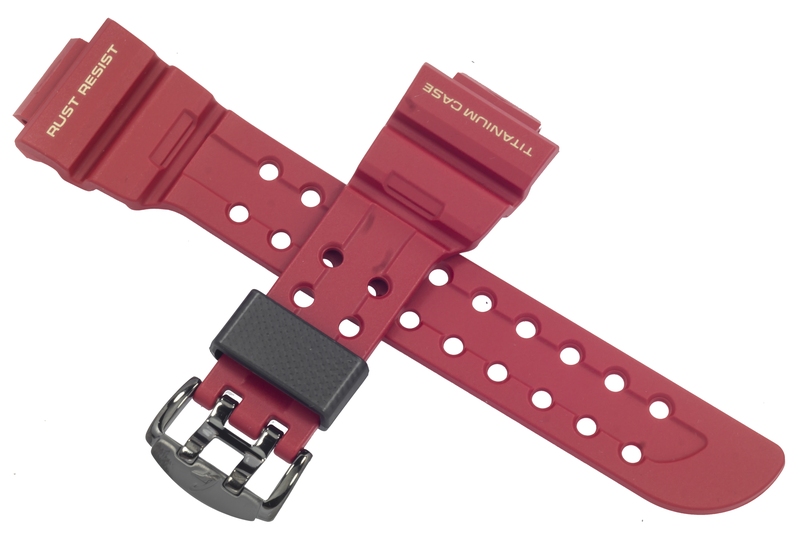 Casio watch strap for red GWF-T1030A-1 10427518