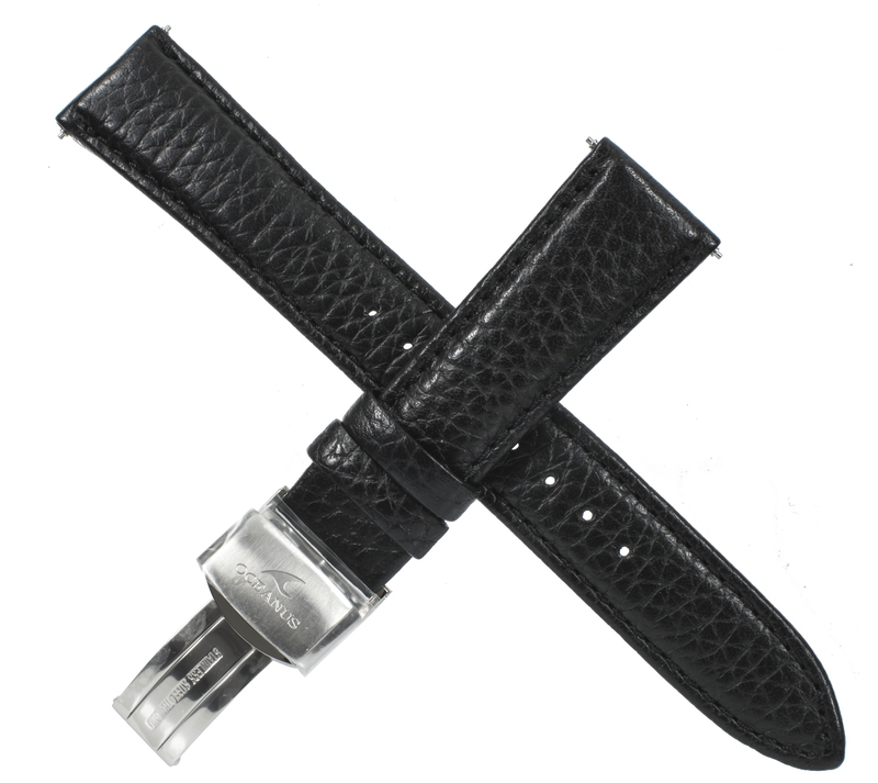 Casio watch strap for black leather OCW-610TLY-1A 10250083