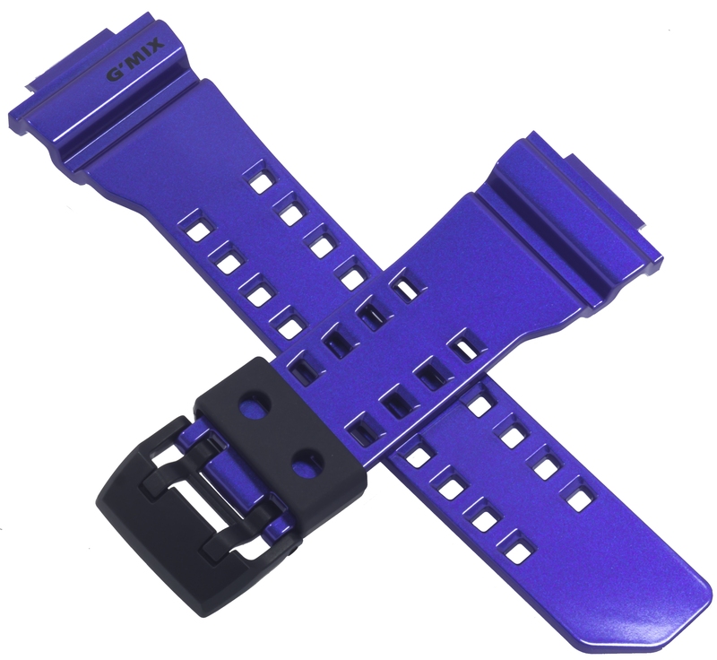 Casio watch strap for blue GBA-400-2AV 10479600