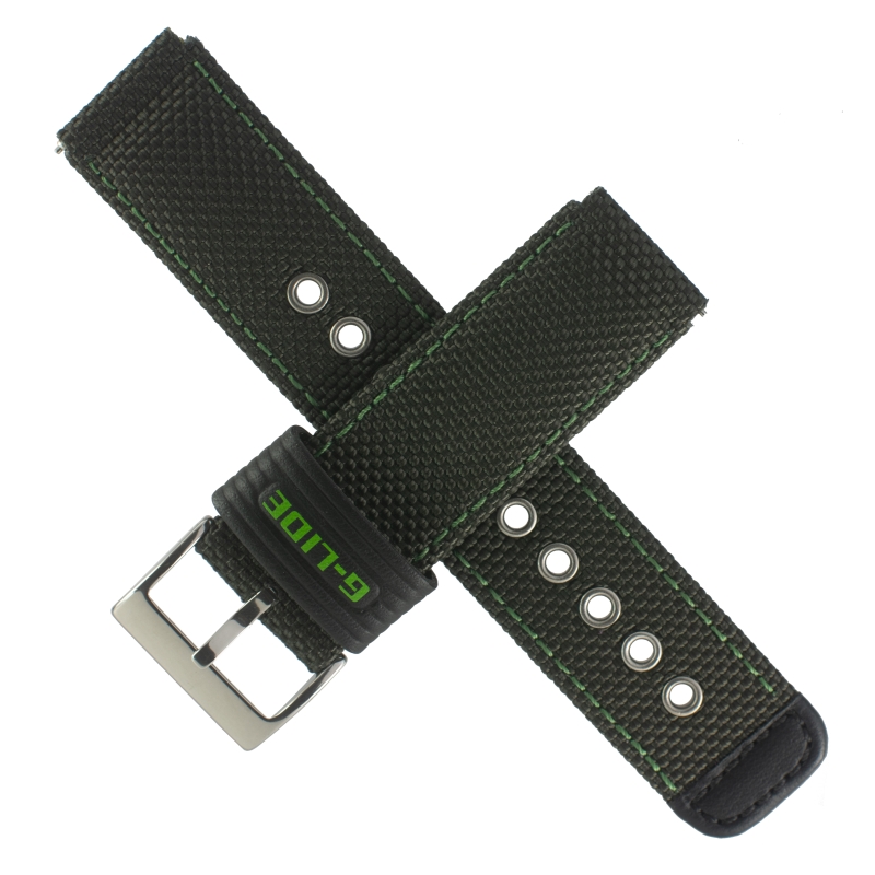 Green textile strap for Casio GLS-100-3 10431580