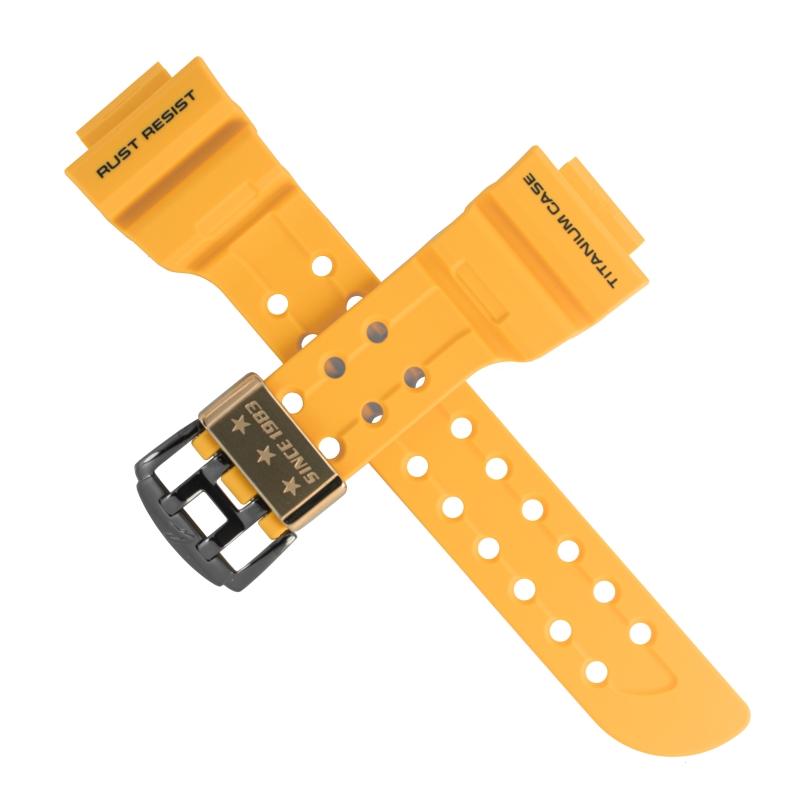 Casio watch strap for yellow GWF-T1030E-9 10458191