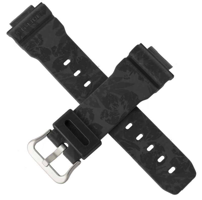 Casio watch strap for black floral GLX-5600F-1 10500147