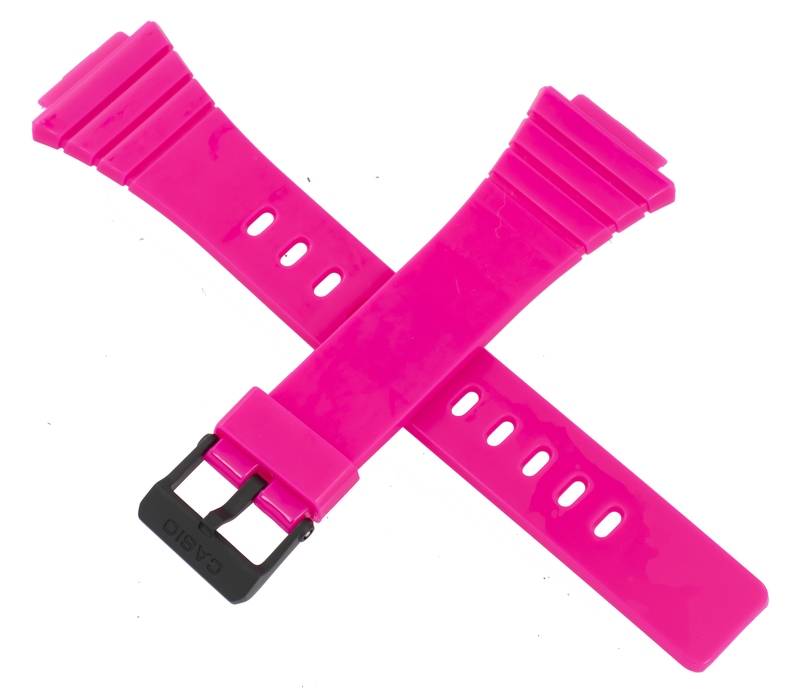 Casio watch strap for gloss pink W-215H-4AV 10435866