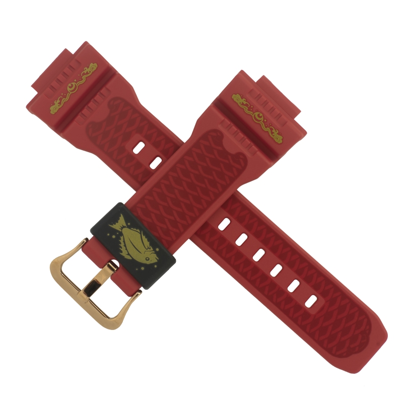 Casio watch strap for red G-7900SLG-4 10582111