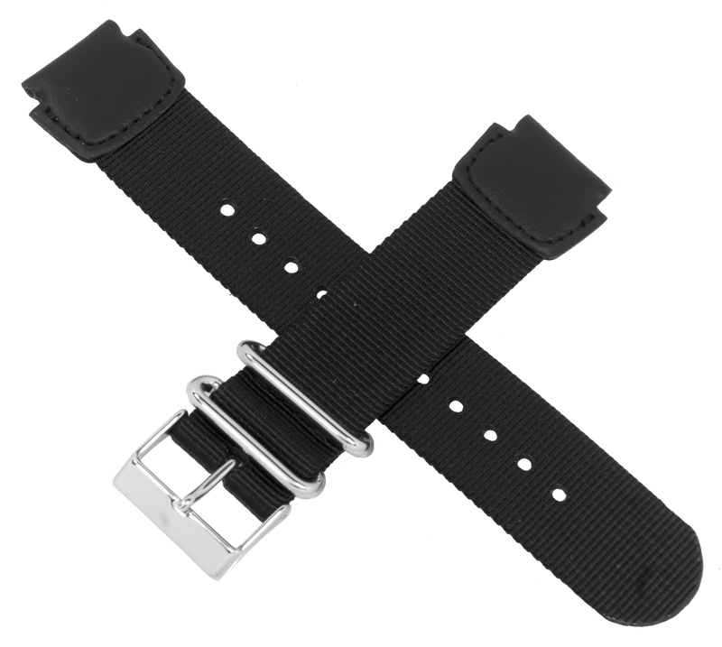 Casio watch strap for black textile MRW-200HB-1BV 10438123