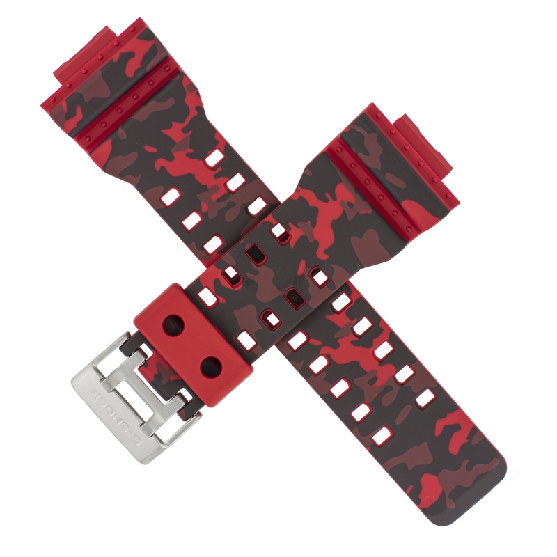Casio watch strap for red camouflage GA-100CM-4A 10507072