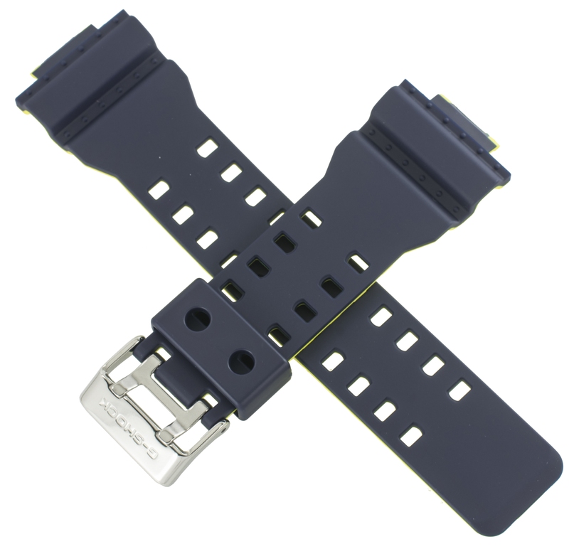 Casio watch strap for dark blue/yellow GA-110LN-2A 10540144