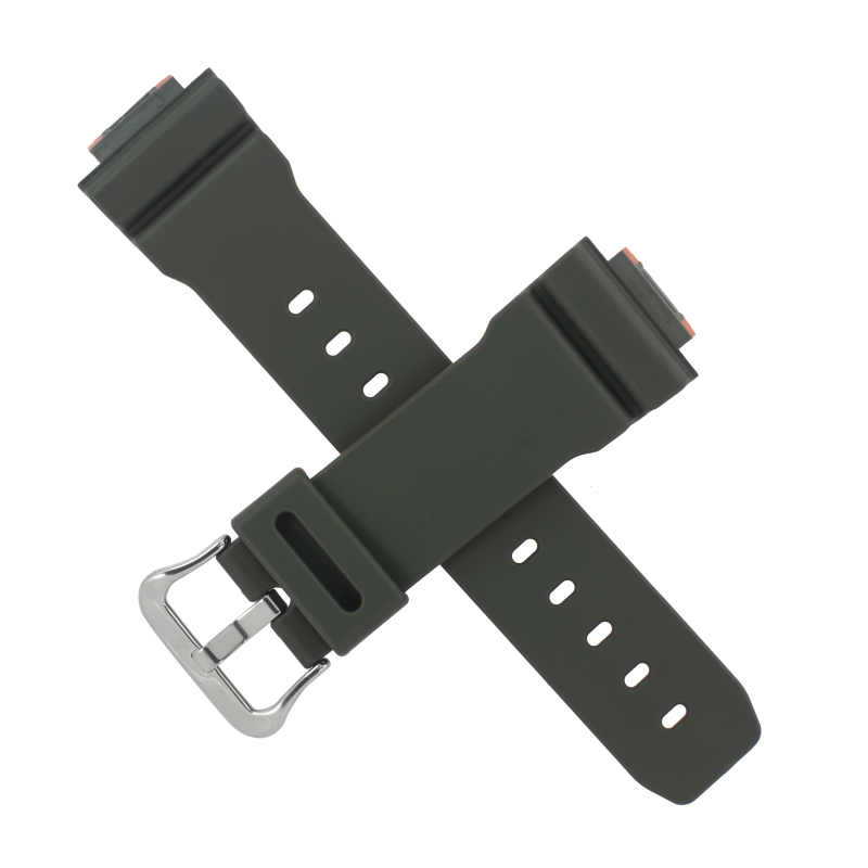 Casio watch strap for green/orange DW-6900LU-3 10563371