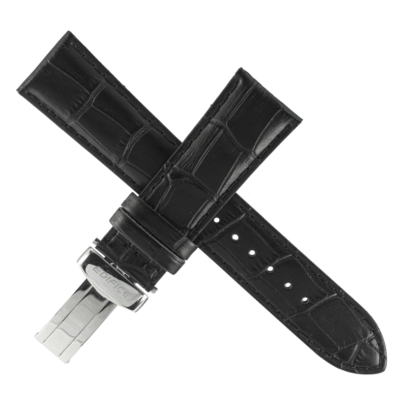 Casio watch strap for black leather EFR-512L-1AV 10399155