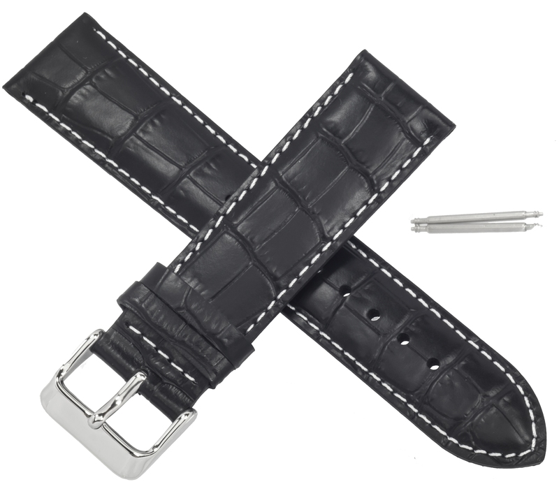 Casio watch strap for black leather MTP-1374L-1AV 10460322