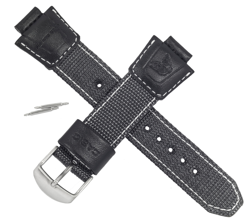 Casio watch strap for black textile AMW-700B-1AV 10198354