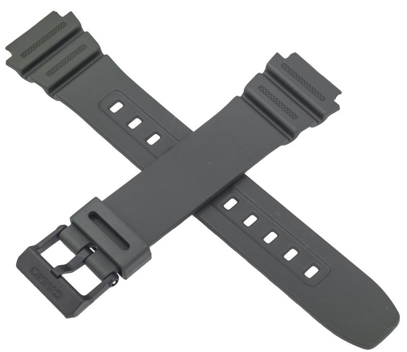 Casio watch strap for dark green W-216H-3BV 10520564