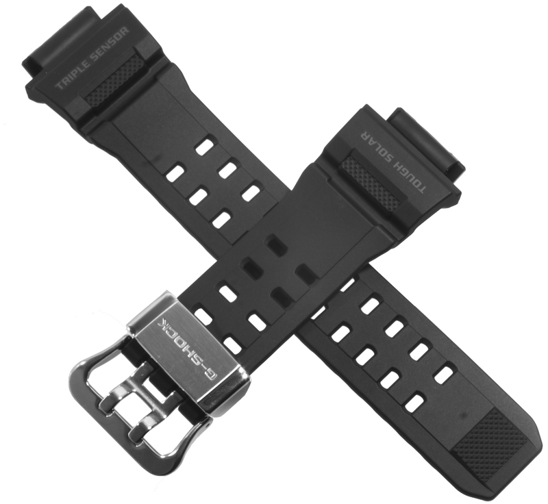 Casio watch strap with silver loop for black GW-9400-1 10455201