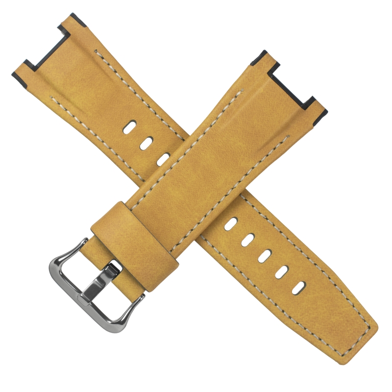 Brown Leather Strap for Casio GST-S120L-1B 10538349