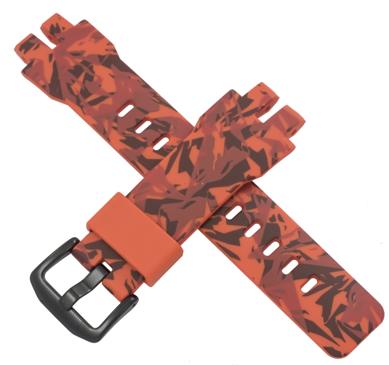 Casio watch strap for orange camo PRG-300CM-4 10502755