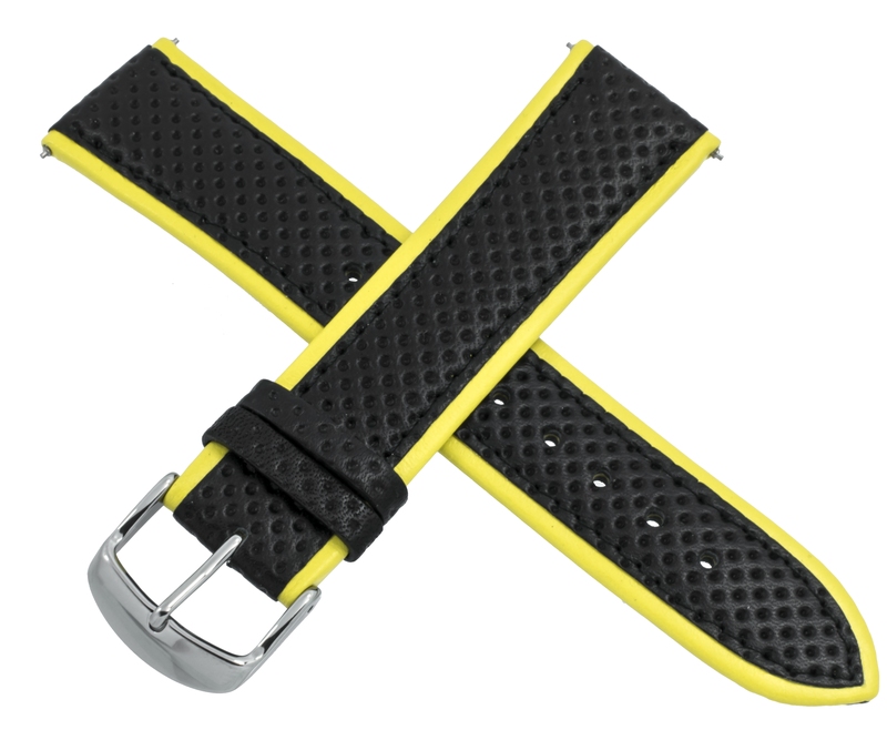 Casio watch strap for black/yellow leather WVQ-550LE-9AV 10242531