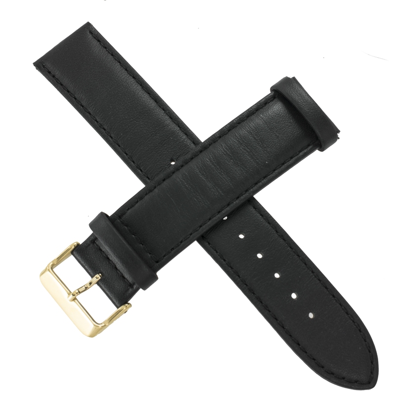 Casio watch strap for black leather MTH-1060GL-1A 10535138