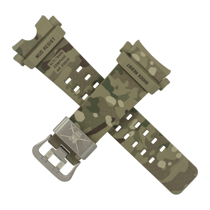 Casio watch strap for brown camouflage GG-B100BA-1A 10608720