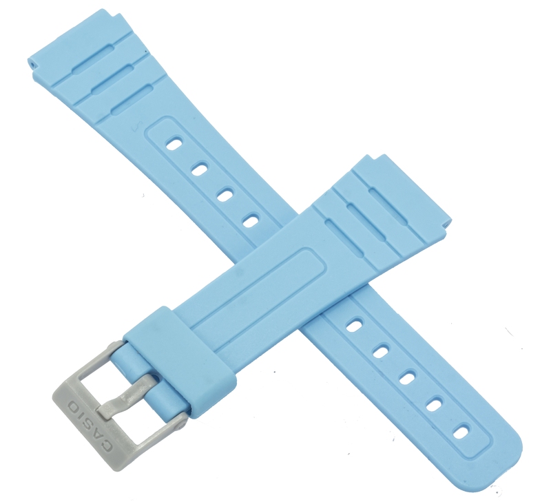 Casio watch strap for bright blue F-91WC-2A 10361901