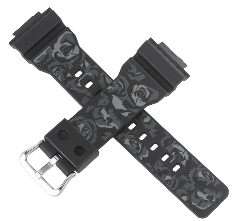 Casio watch strap for black floral GMA-S110F-1A 10493547