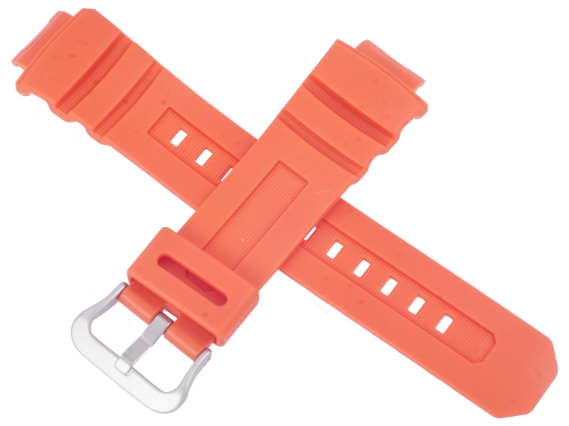 Casio watch strap for orange AWG-M100MR-4A 10481826