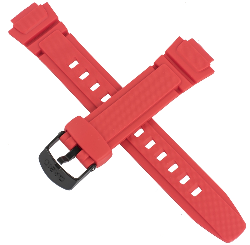 Casio watch strap for red W-213-4AV 10312075