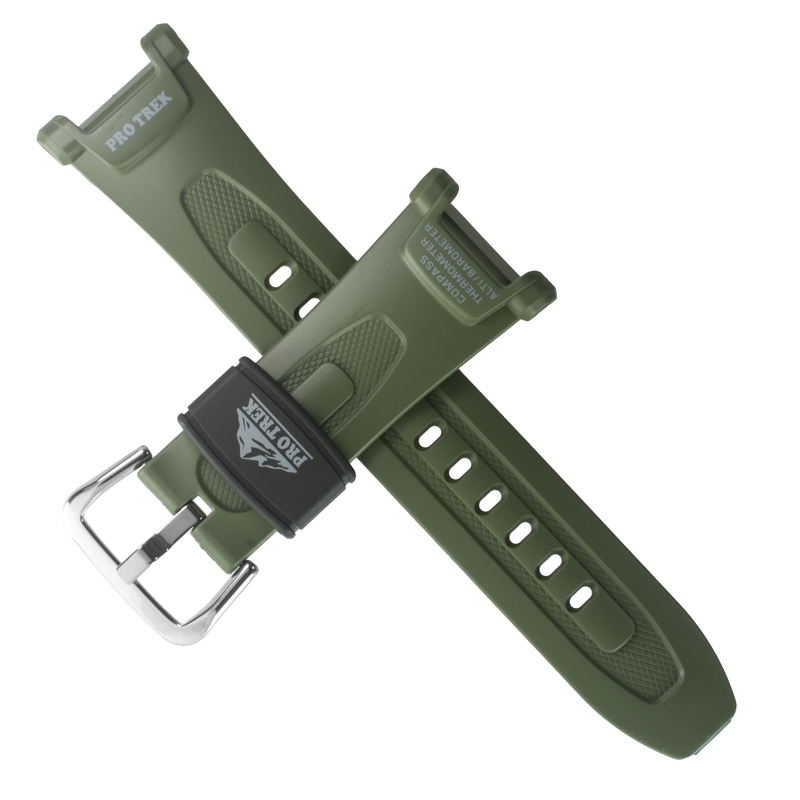 Casio watch strap for green PRG-240-3 10611014
