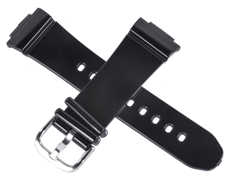 Casio watch strap for gloss black BGA-130-1B 10389084