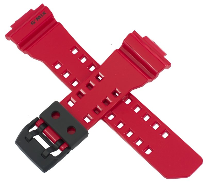 Casio watch strap for gloss red GBA-400-4A 10479601