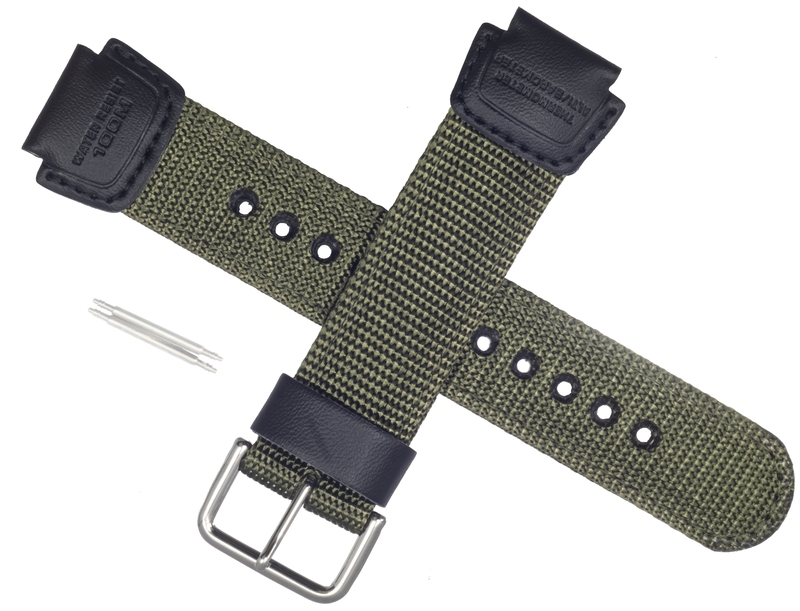 Casio watch strap for green textile SGW-300HB-3AV 10360774