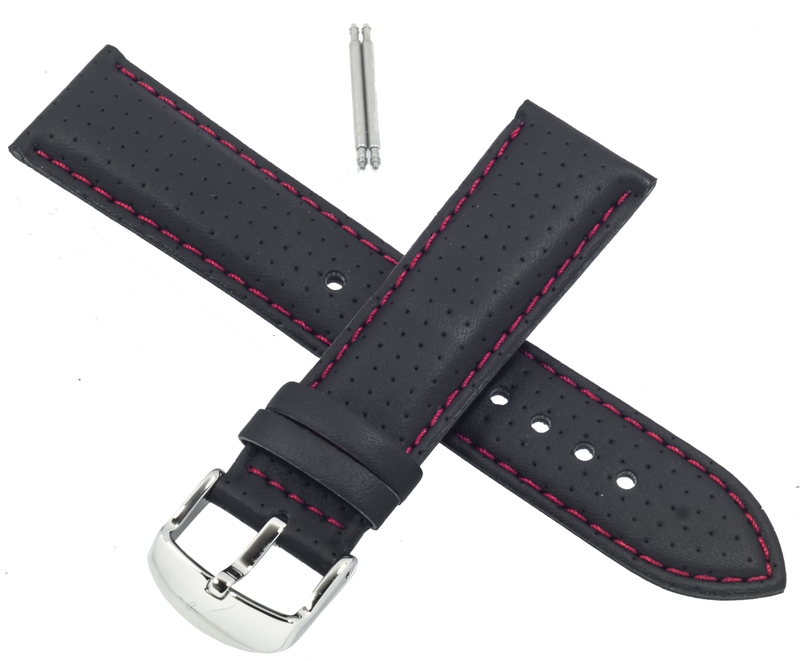 Casio watch strap for black/red leather EF-321L-1AV 10271015