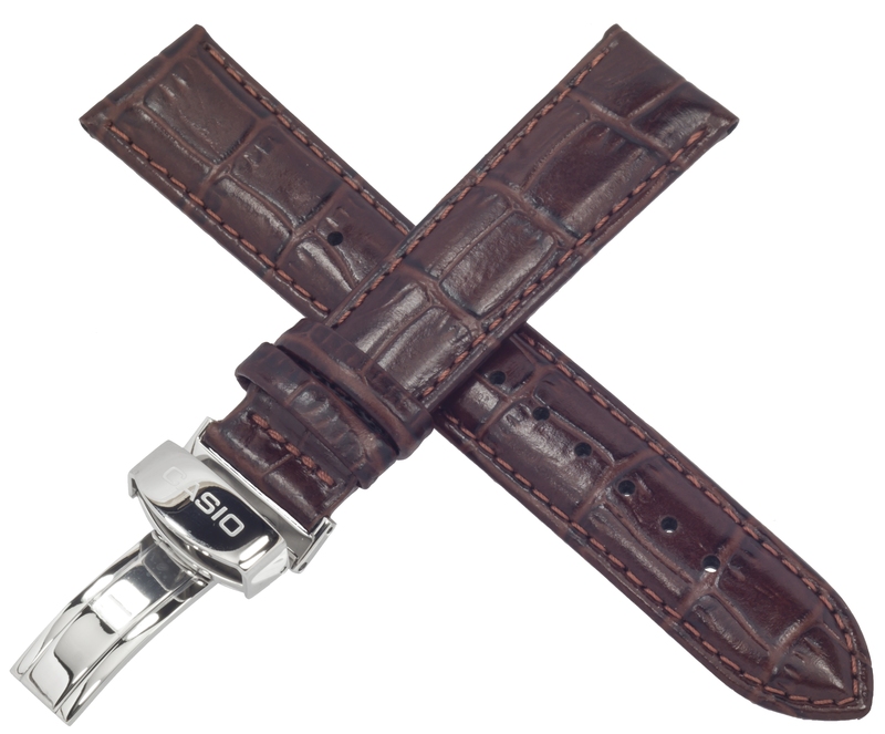 Casio watch strap for brown leather BEM-307BL 10393420