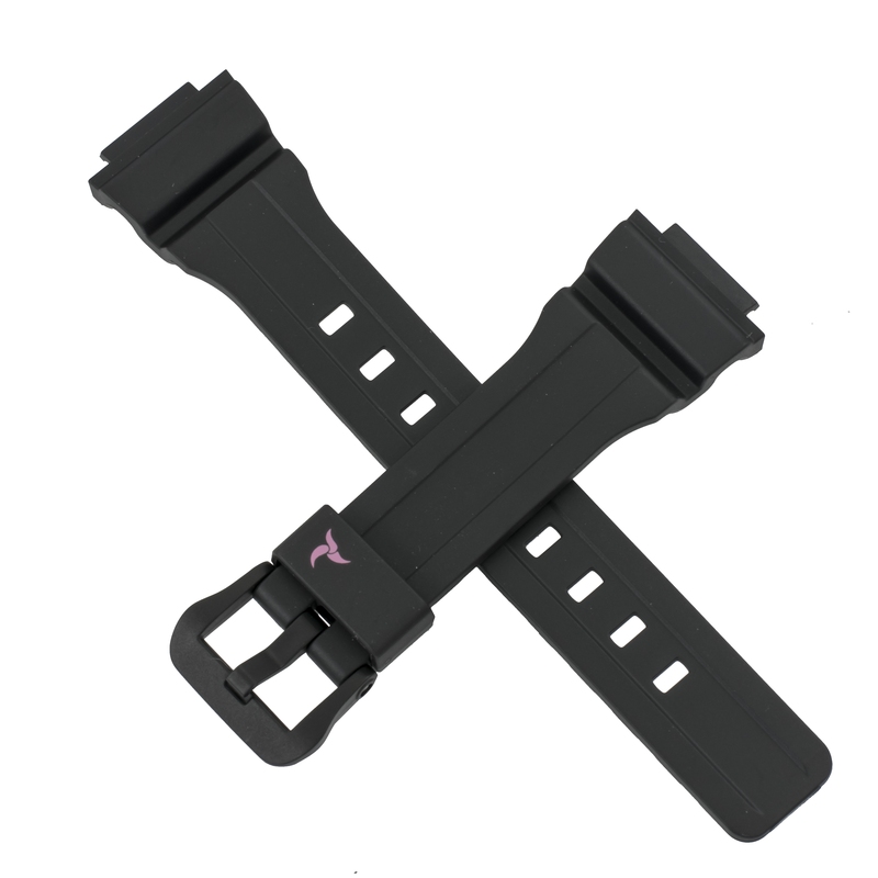 Casio watch strap for black/pink flower STL-S300H-1C 10512680