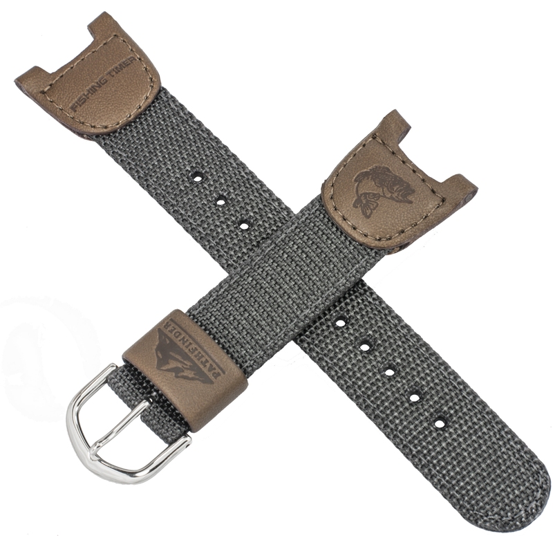 Casio watch strap for black/brown textile PAS-400B-5V - Discontinued 10113394