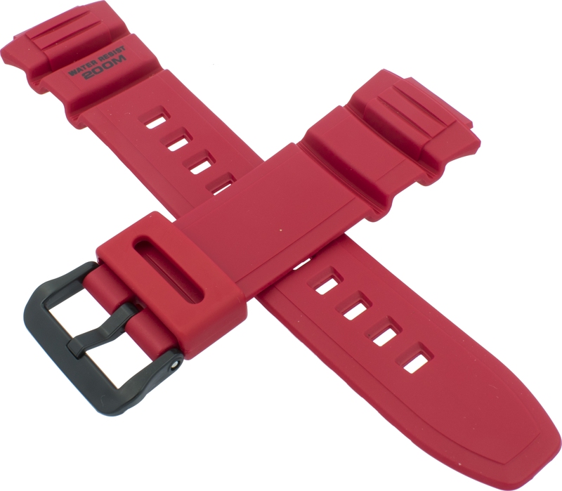 Casio watch strap for red WV-200A-4AVD 10481810