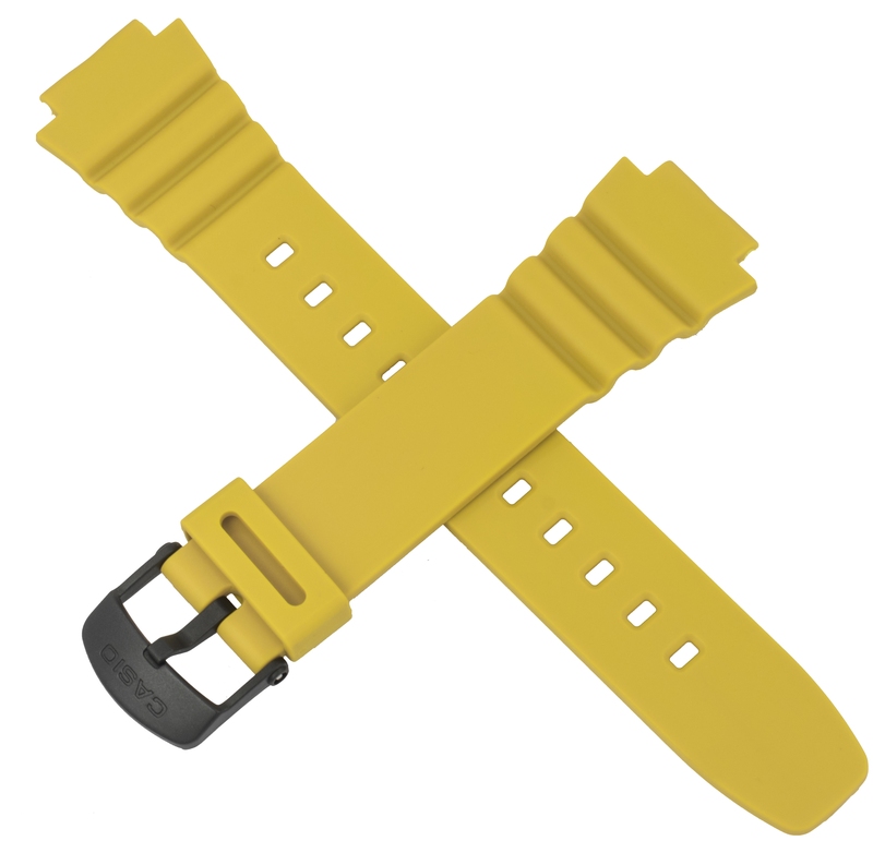 Casio watch strap for yellow W-214H-9AV 10365958