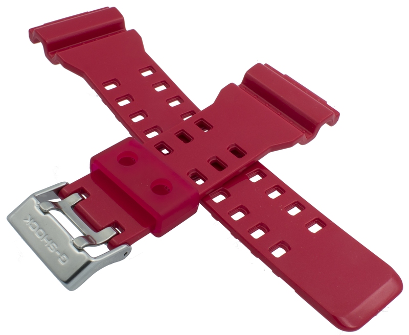 Casio watch strap for red GD-100HC-4 10388130