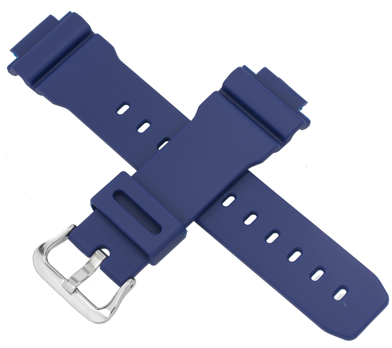 Casio watch strap for blue DW-9052-2V 10071727