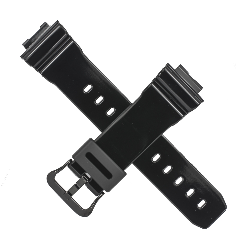 Casio watch strap for gloss black DW-6900LA-1 10431610